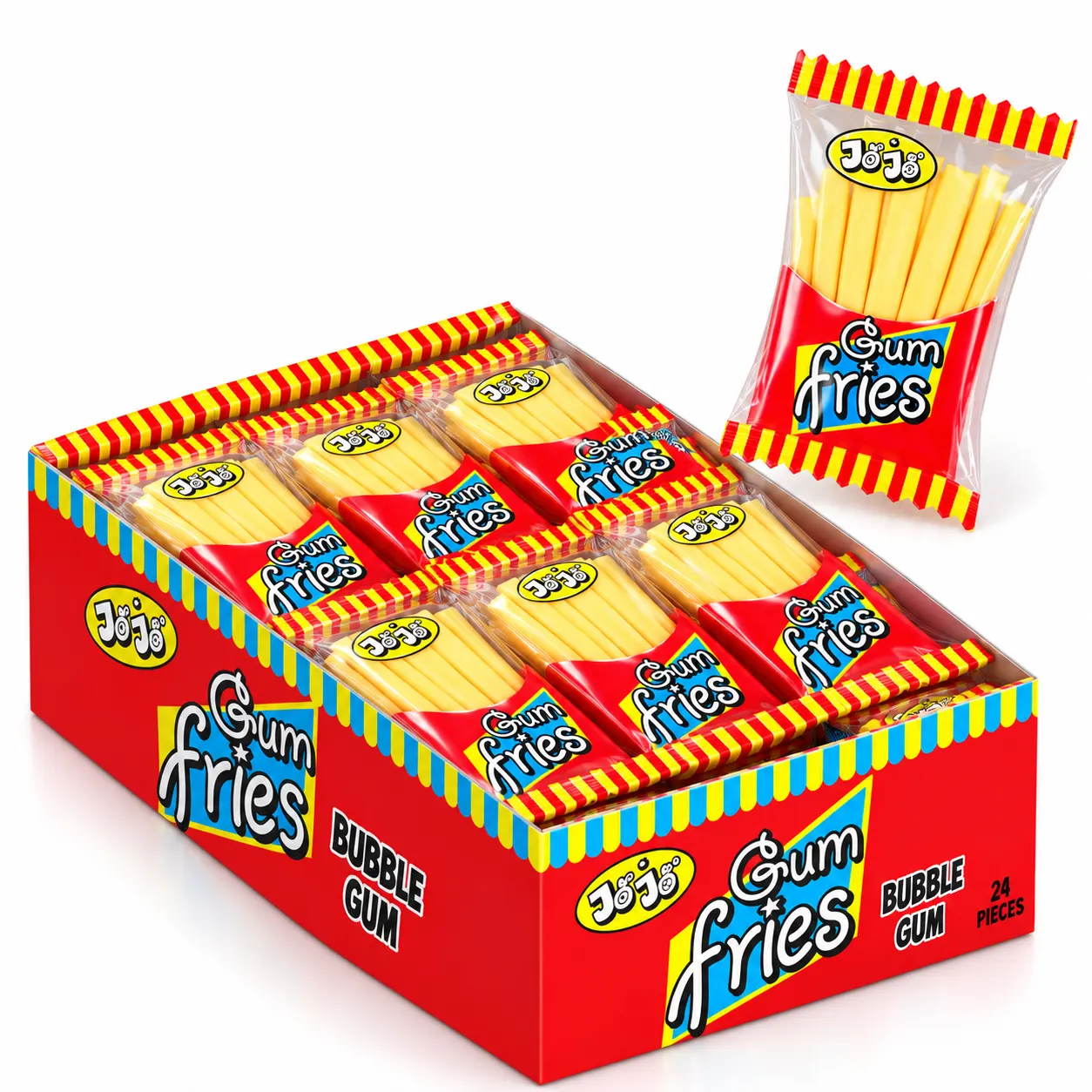 JoJo Gum Fries 24 pzs