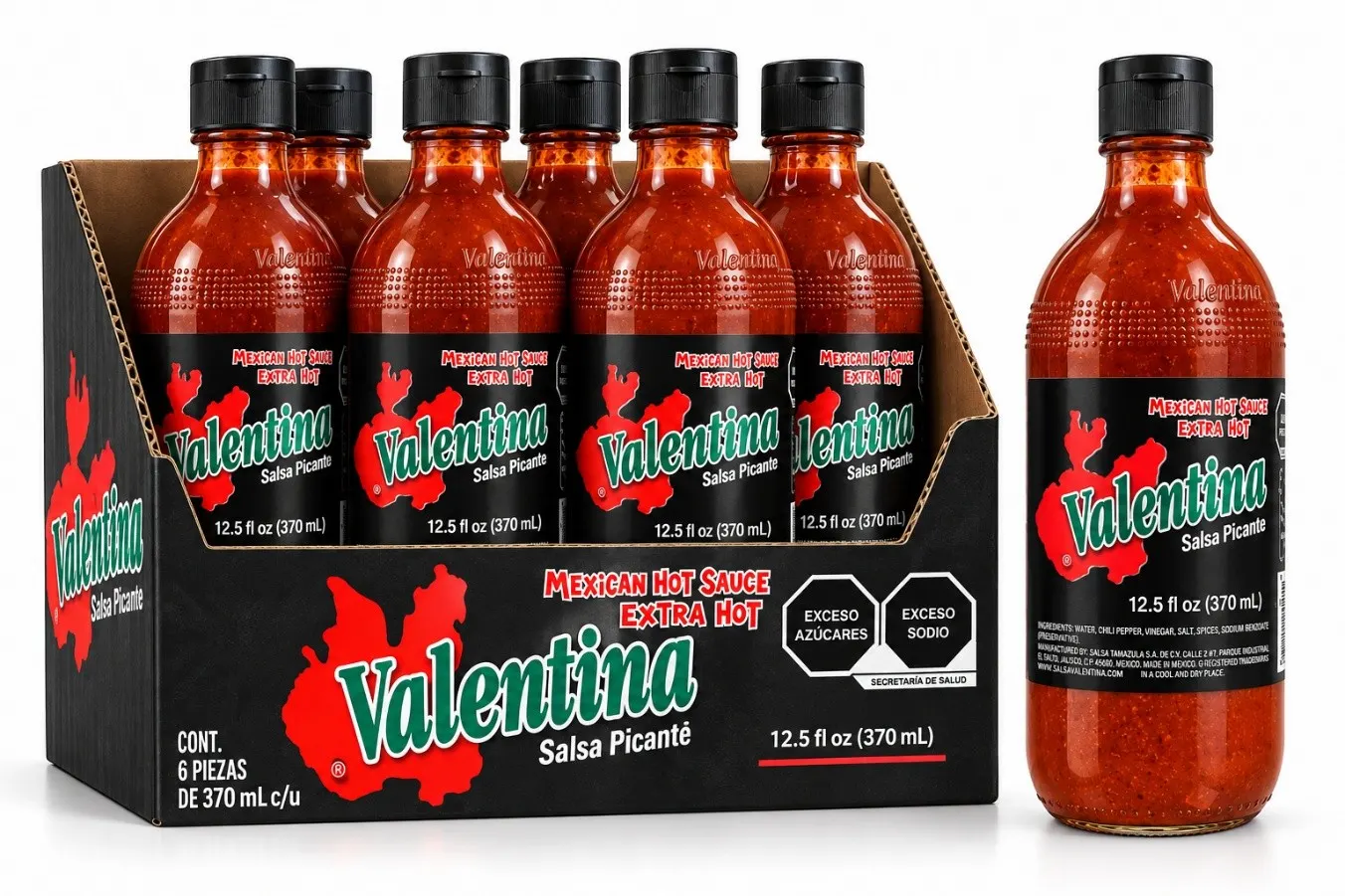 Valentina Salsa Picante Hot 370ml