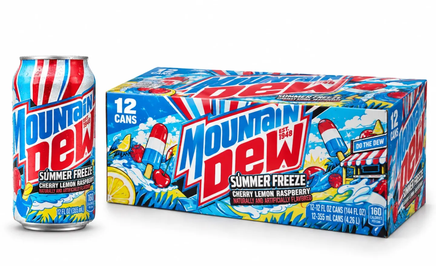 Mtn Dew Summer Freeze 355ml