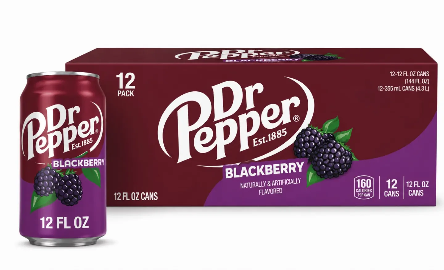Dr. Pepper Blackberry 355ml