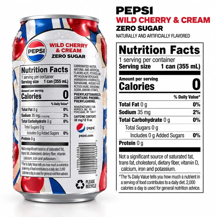 Pepsi Wild Cherry And Cream 2