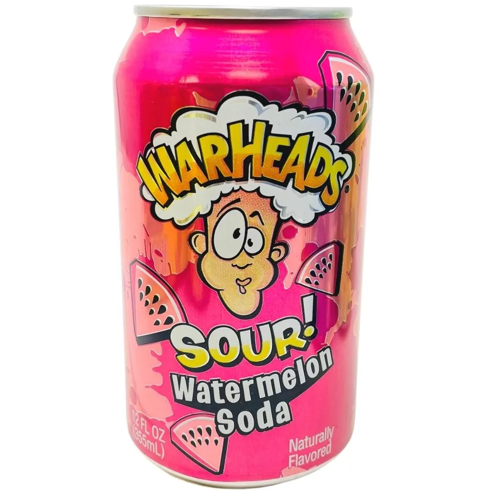 Warheads Sour Watermelon Soda 355ml