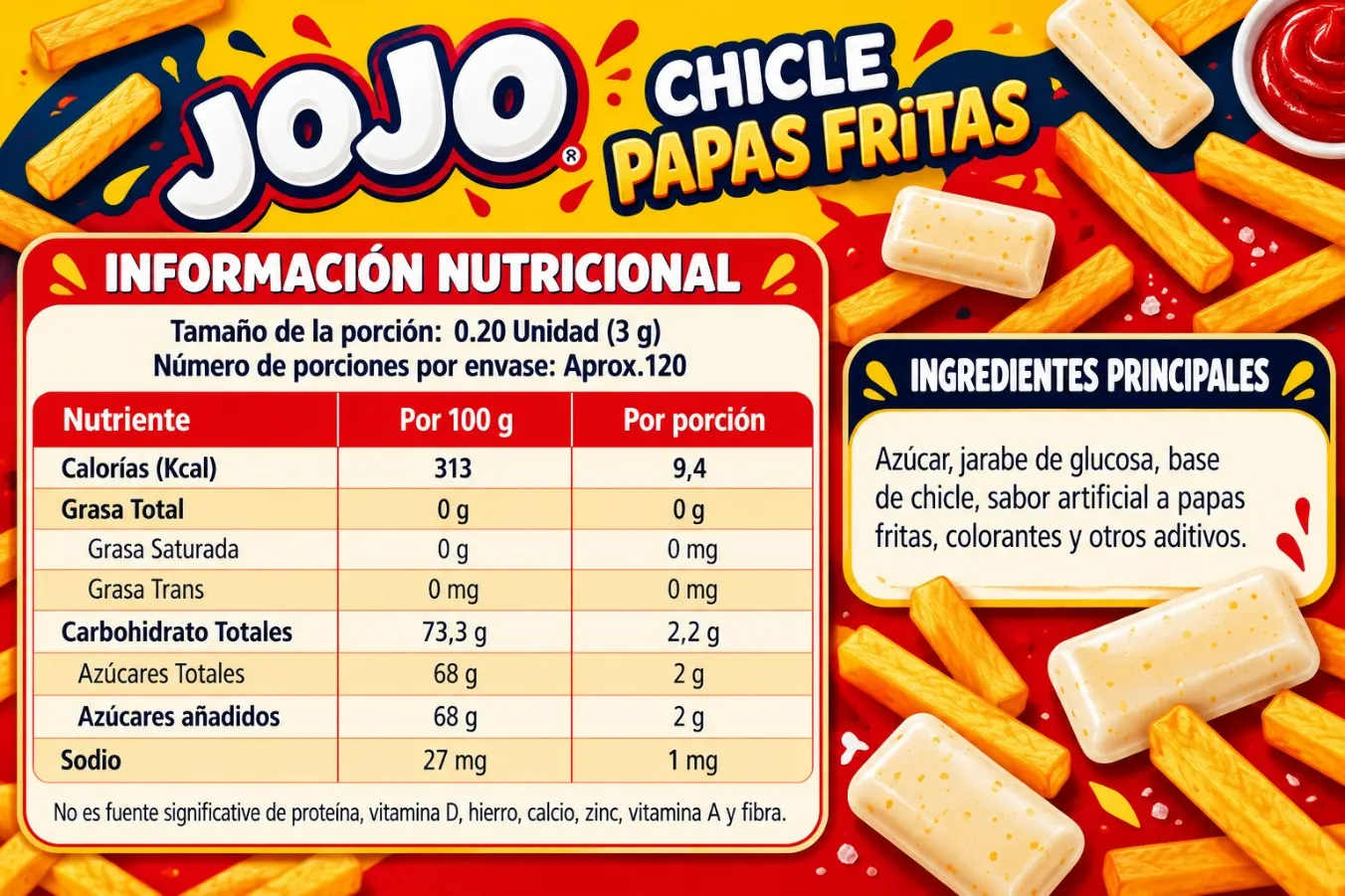JoJo Gum Fries 24 pzs 3