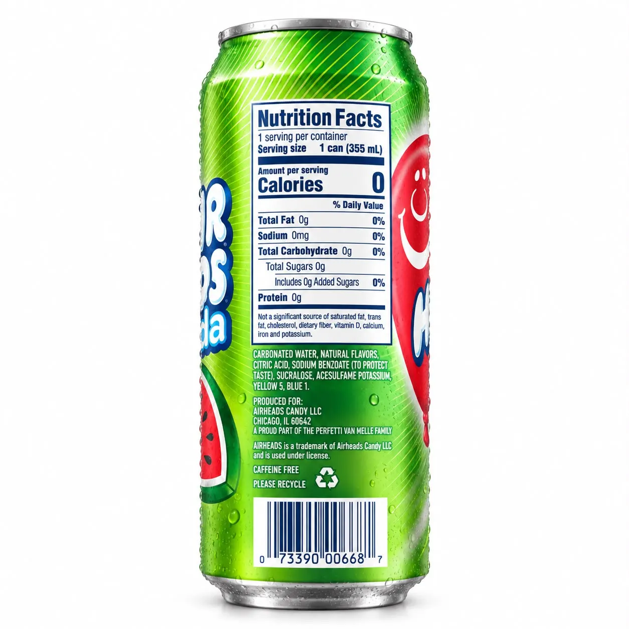 Air Heads Soda Watermelon 355ml 2
