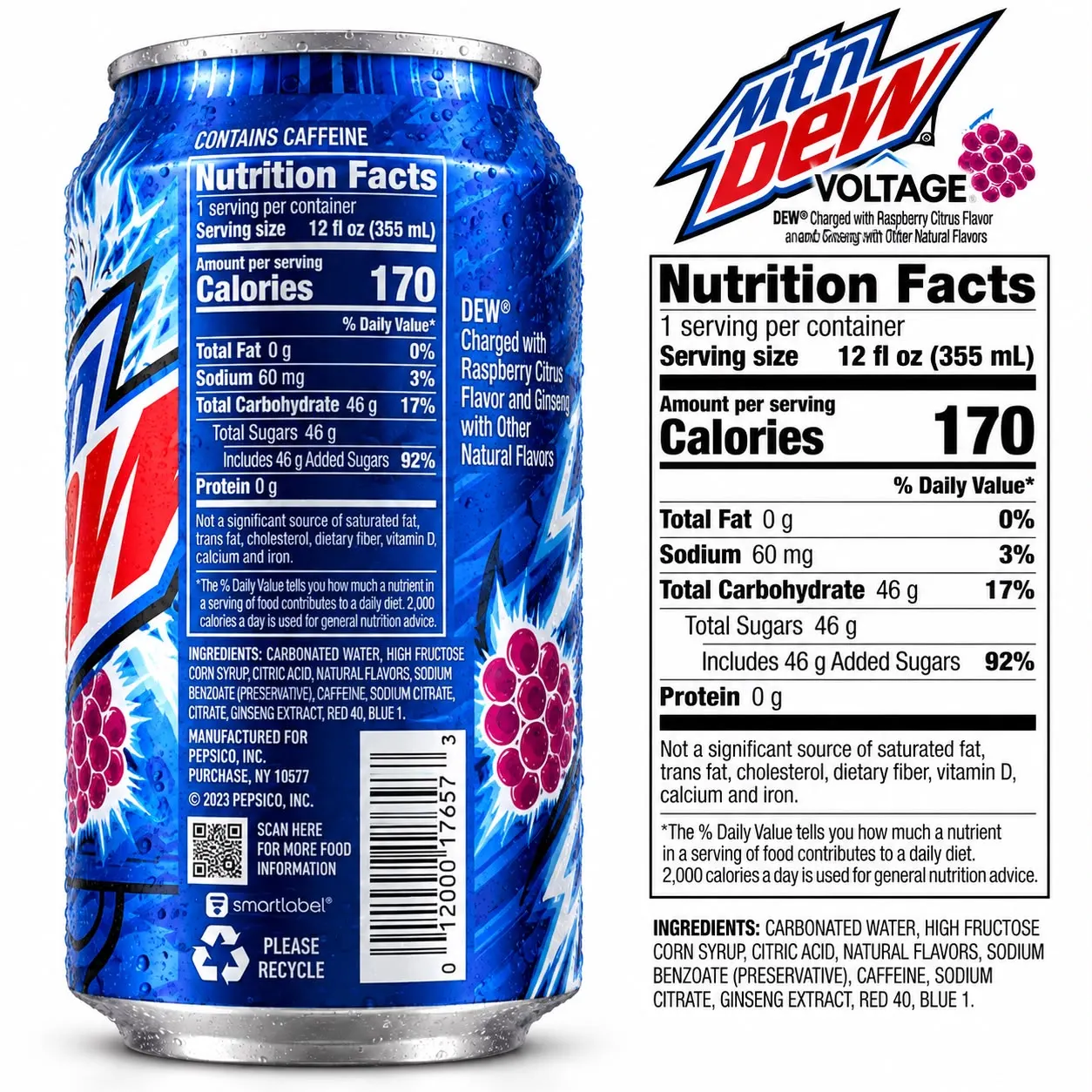 Mtn Dew Voltage 355ml 3