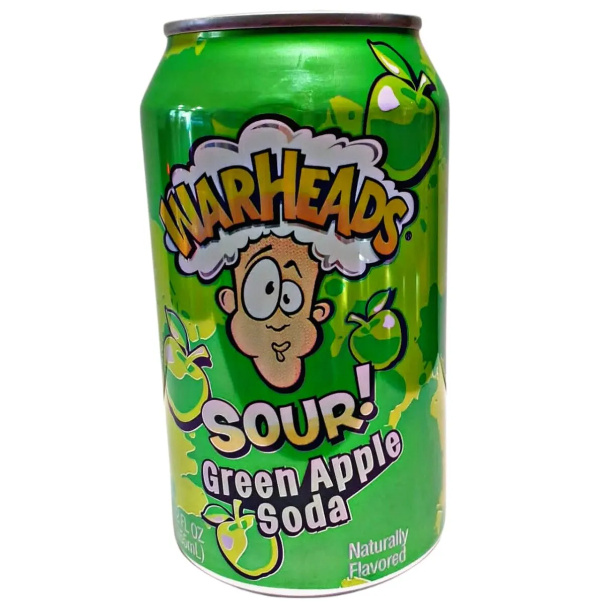 Warheads Sour Green Apple Soda 355ml