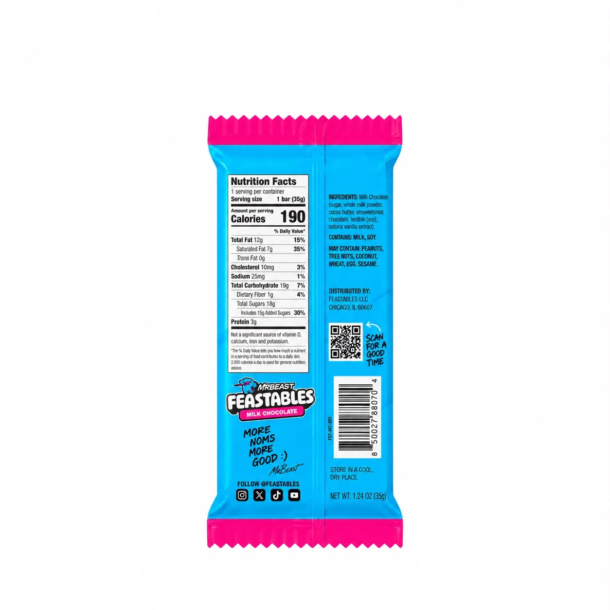 Feastables Milk Chocolate 35g 2