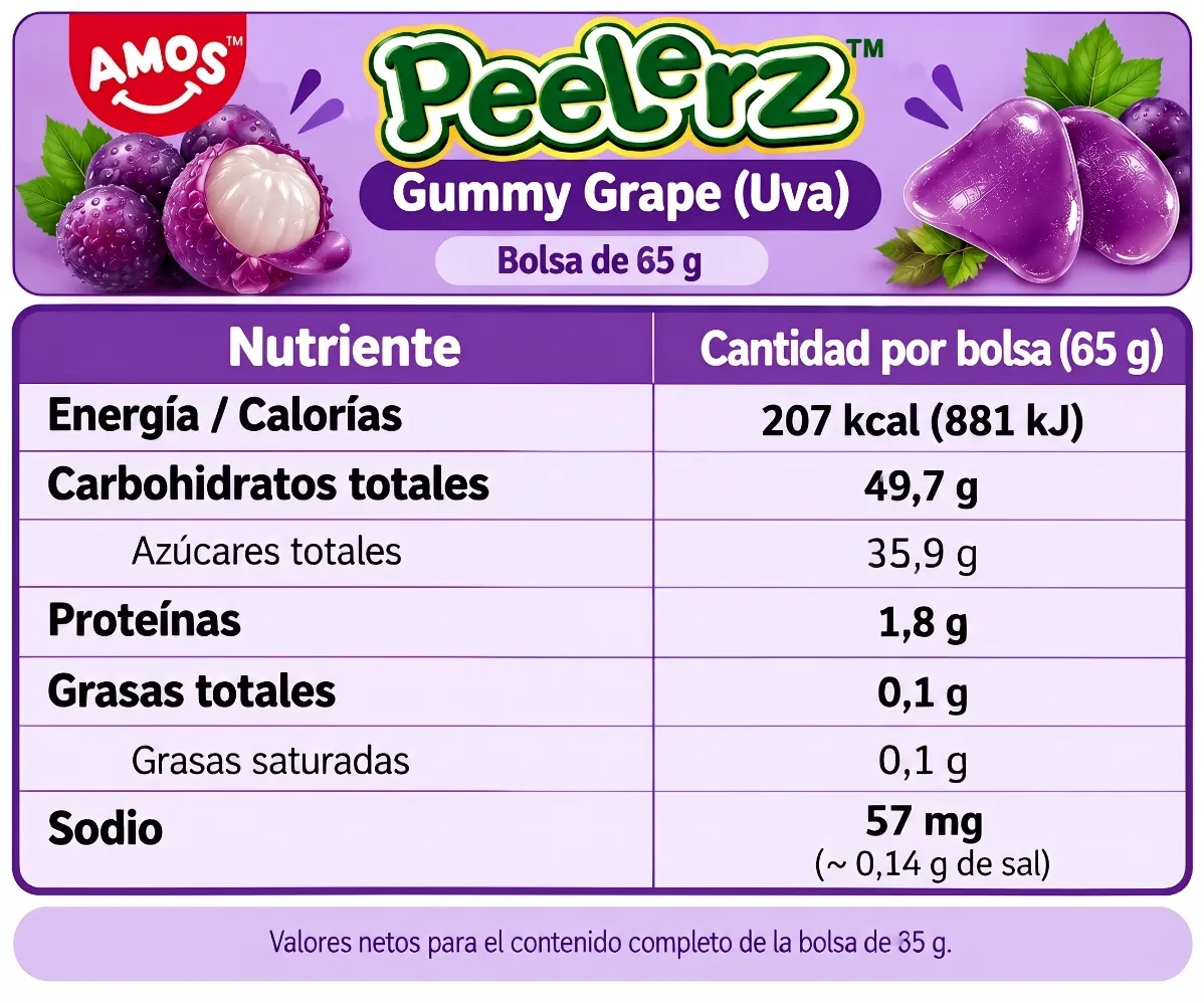 Peelerz Uva 65g 2