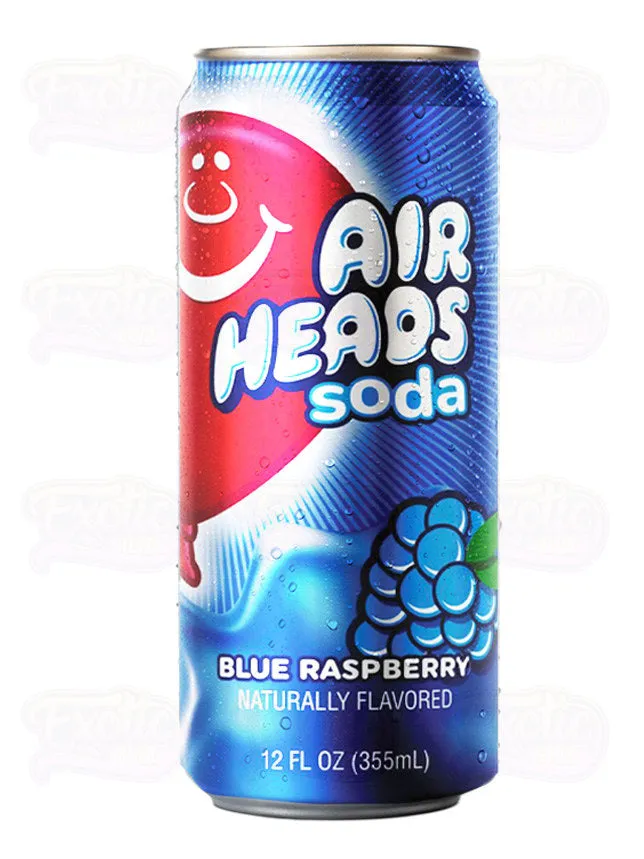 Air Heads Soda Blue Raspberry 355ml