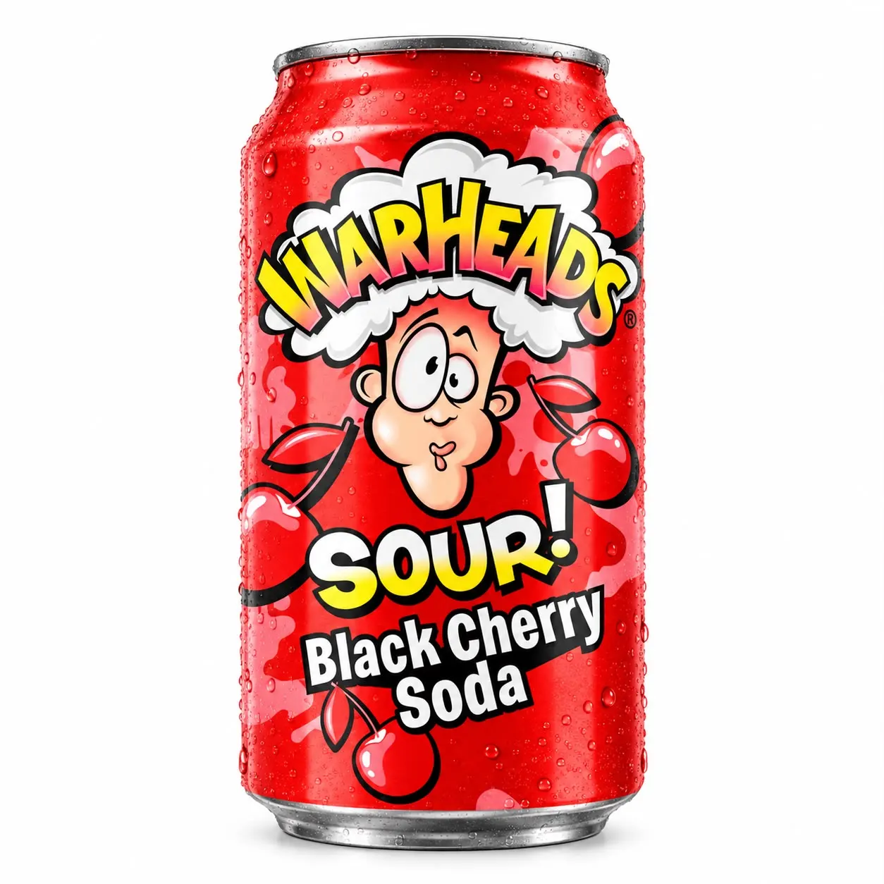 Warheads Sour Black Cherry Soda 355ml