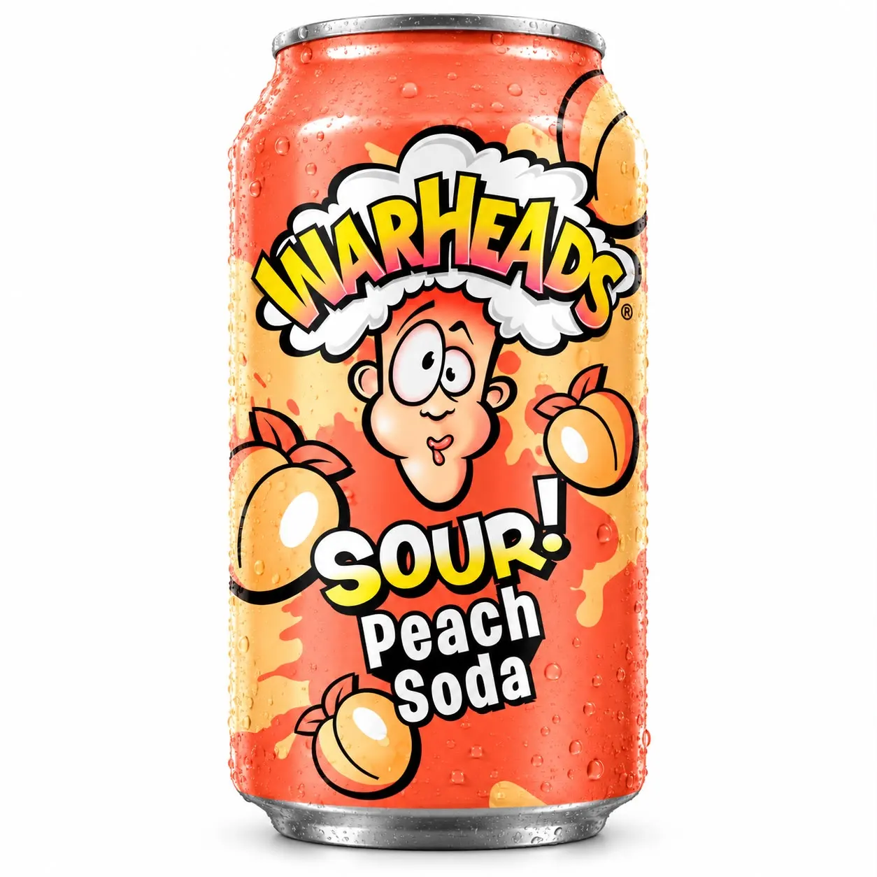 Warheads Sour Peach Soda 355ml