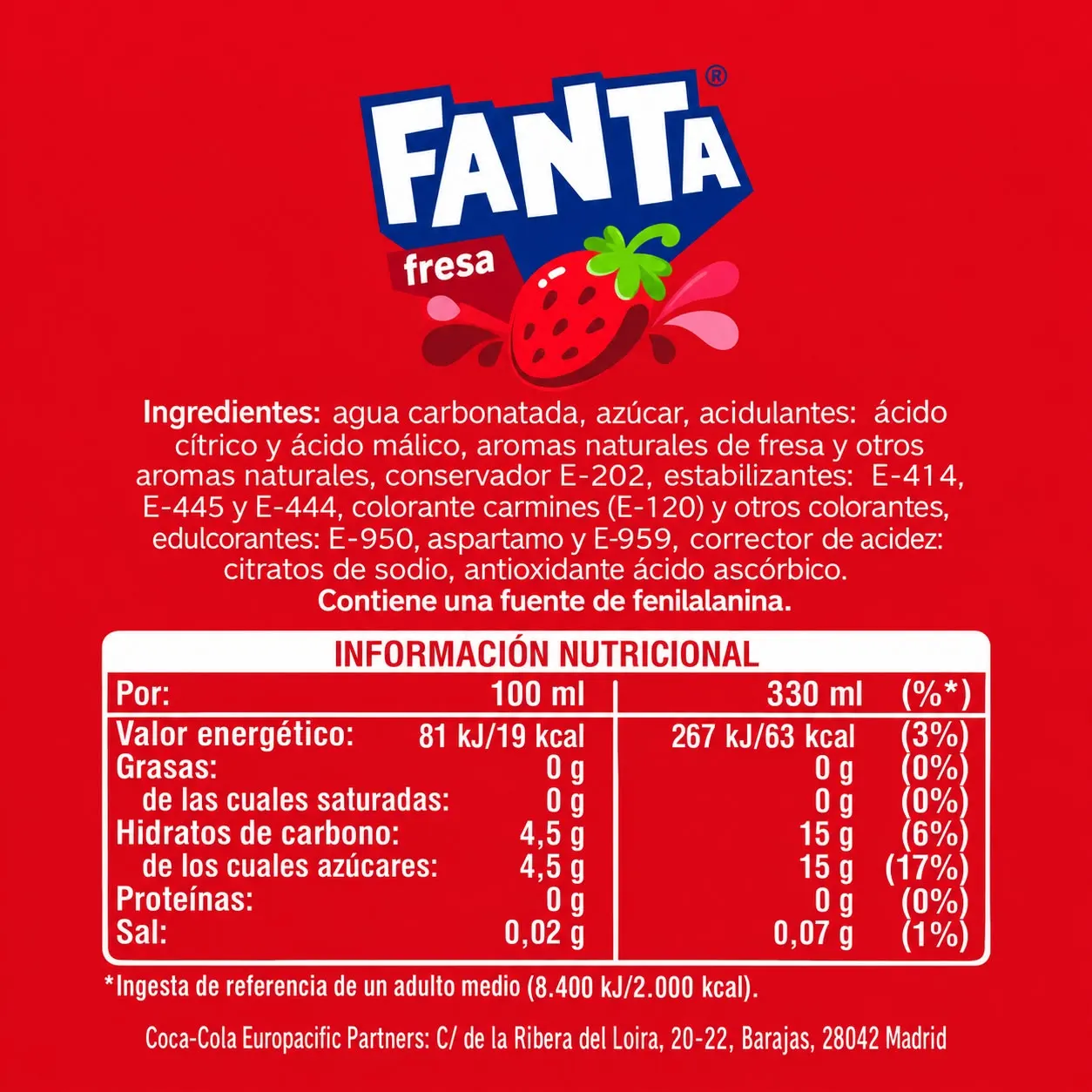 Fanta Strawberry 355ml 3