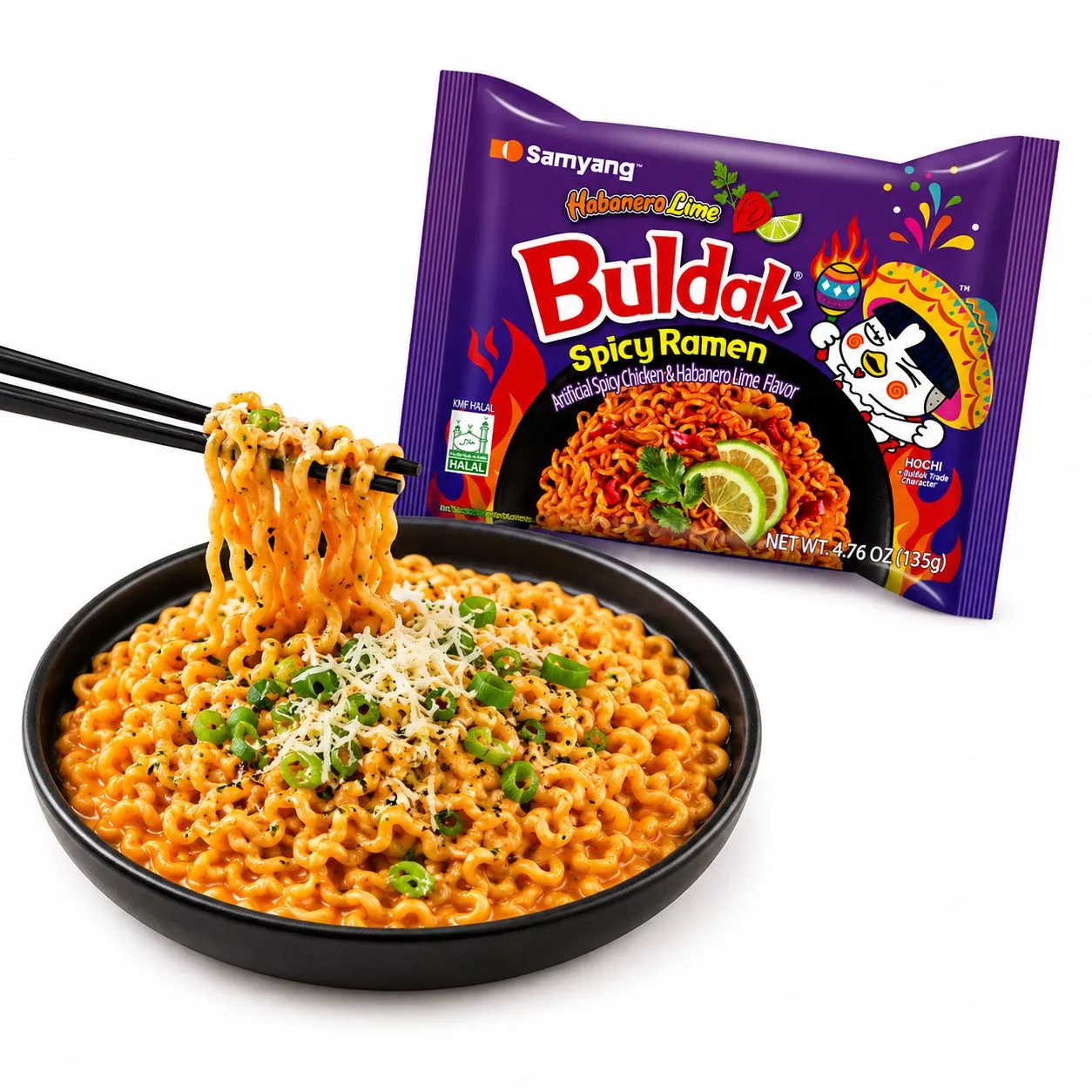 Buldak Habanero Lime Paquete 2