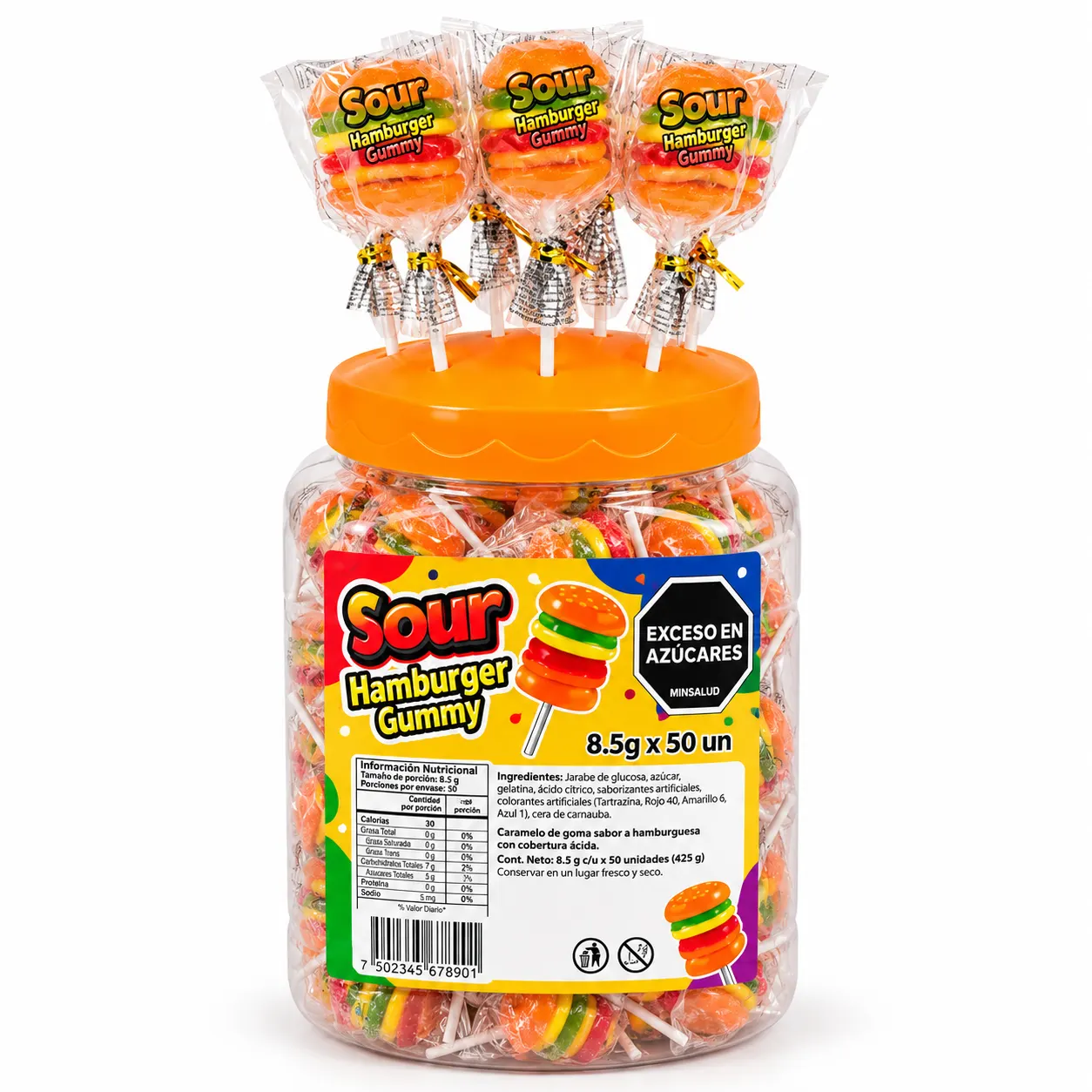 Sour Hamburguer Gummy 8.5g