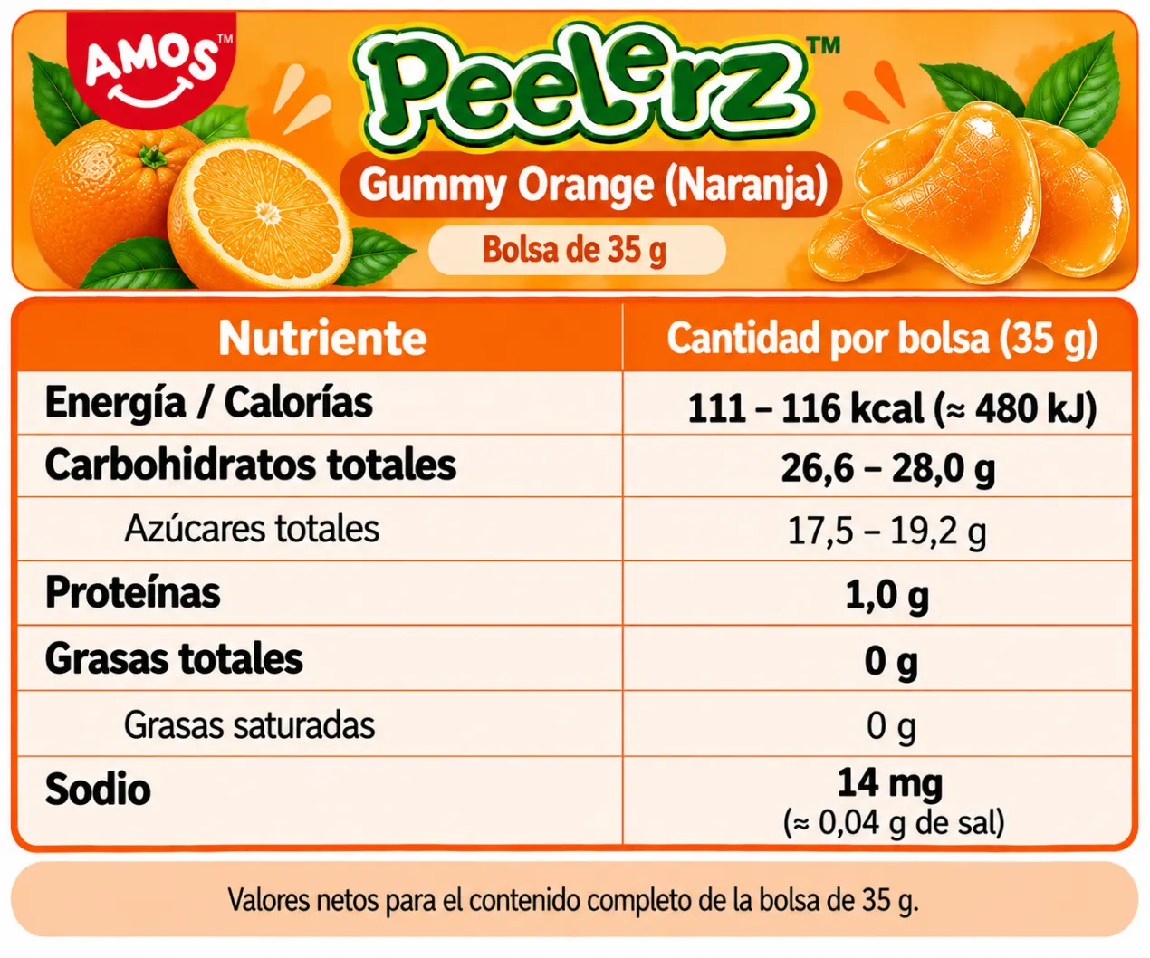 Peelerz Naranja 35g 2