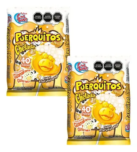 Puerquitos Chilada Efervescente Paleta Mexicana