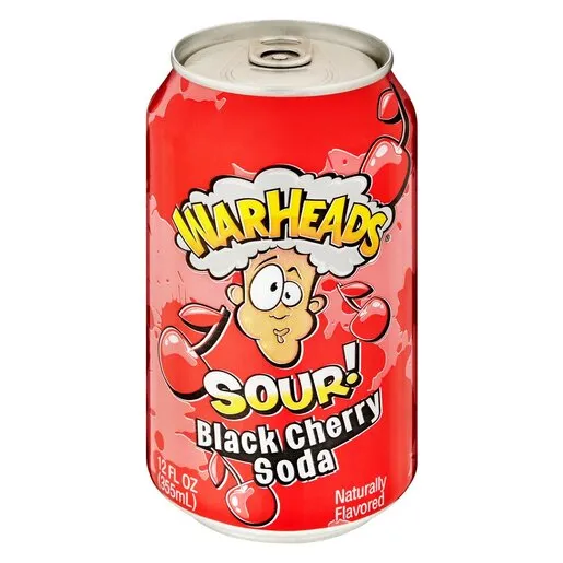 Warheads Sour Black Cherry Soda 355ml