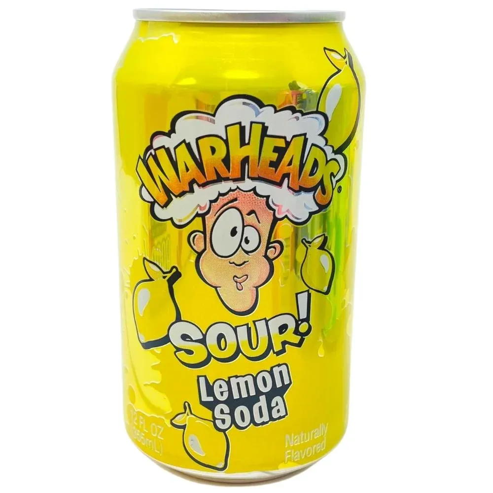 Warheads Sour Lemon Soda 355ml