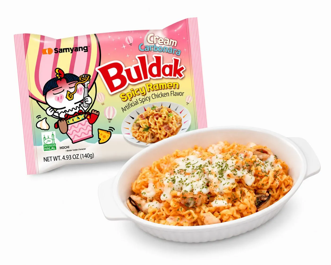 Buldak Cream Carbonara Paquete 2
