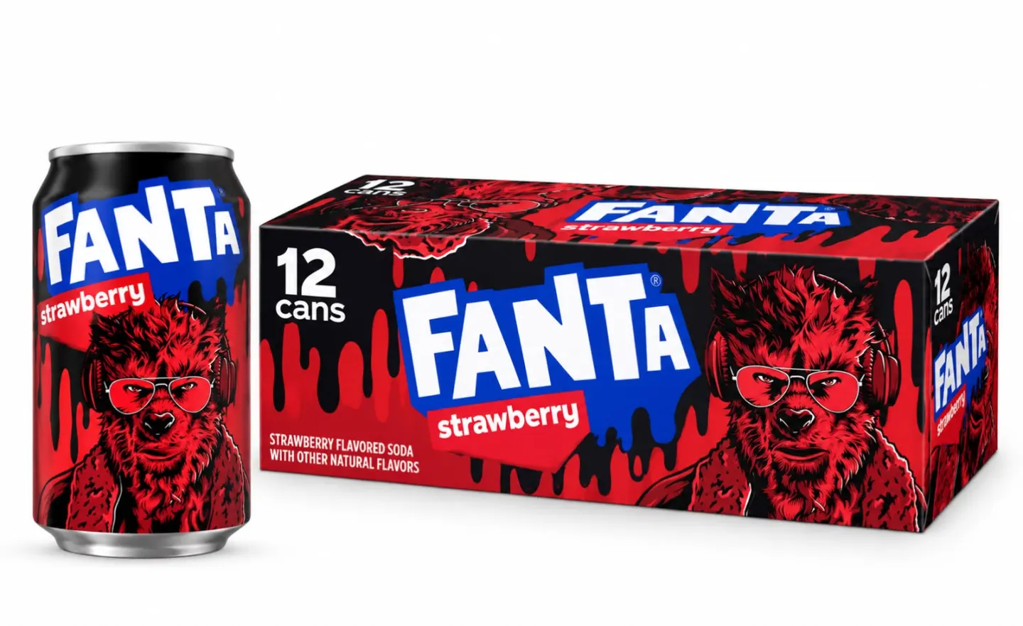 Fanta Strawberry Halloween — Paca x12