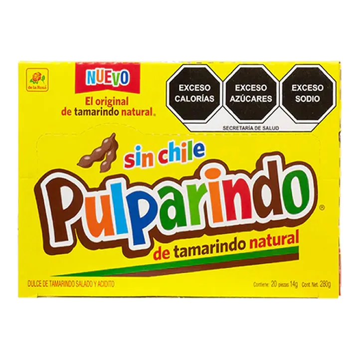 Pulparindo Sin Chile Tamarindo 14g
