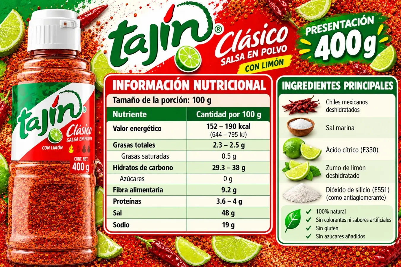Tajín Clásico 400g 2