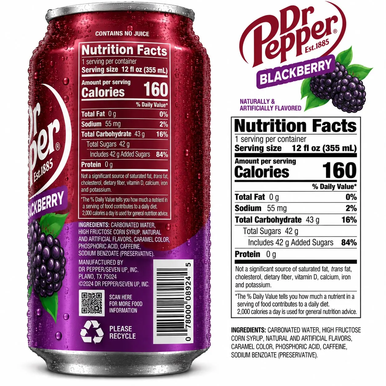 Dr. Pepper Blackberry 355ml 3