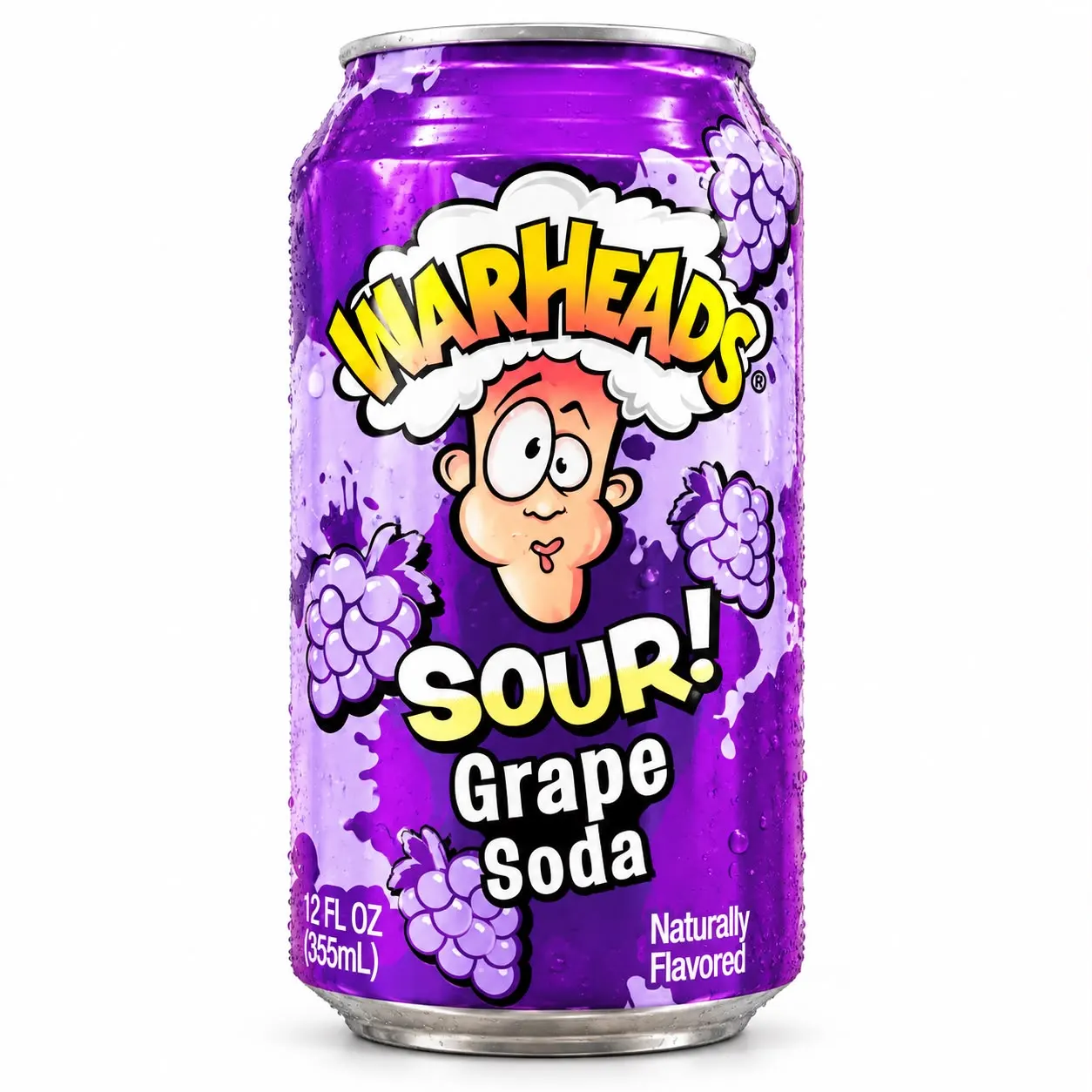 Warheads Sour Grape Soda 355ml